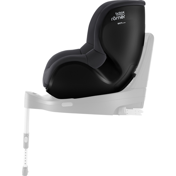 Cadeira auto Britax Römer Dualfix 5Z i-Size com rotação de 360° na Flex Base 5Z, 12 posições de reclinação, arnês de 5 pontos e proteção contra impactos laterais para crianças dos 61 aos 105 cm. Midnight Grey