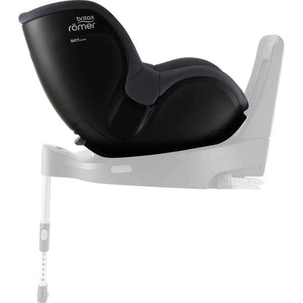 Cadeira auto Britax Römer Dualfix 5Z i-Size com rotação de 360° na Flex Base 5Z, 12 posições de reclinação, arnês de 5 pontos e proteção contra impactos laterais para crianças dos 61 aos 105 cm. Midnight Grey