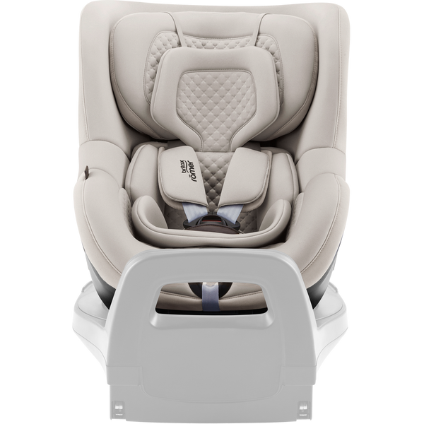 Cadeira auto Britax Römer Dualfix 5Z i-Size com rotação de 360° na Flex Base 5Z, 12 posições de reclinação, arnês de 5 pontos e proteção contra impactos laterais para crianças dos 61 aos 105 cm. Soft Taupe
