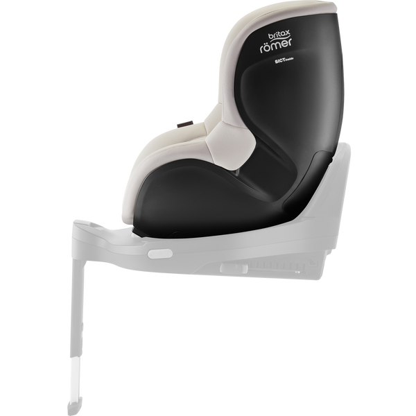 Cadeira auto Britax Römer Dualfix 5Z i-Size com rotação de 360° na Flex Base 5Z, 12 posições de reclinação, arnês de 5 pontos e proteção contra impactos laterais para crianças dos 61 aos 105 cm. Soft Taupe