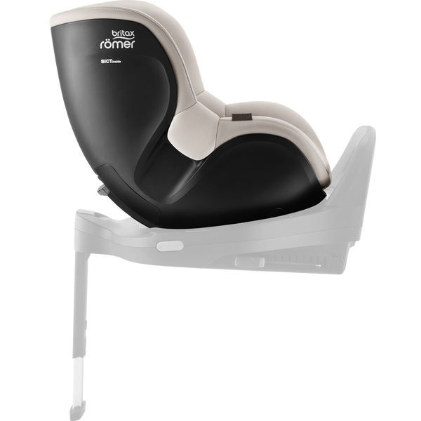 Cadeira auto Britax Römer Dualfix 5Z i-Size com rotação de 360° na Flex Base 5Z, 12 posições de reclinação, arnês de 5 pontos e proteção contra impactos laterais para crianças dos 61 aos 105 cm. Soft Taupe