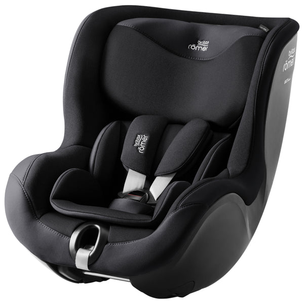 Cadeira auto Britax Römer Dualfix 5Z i-Size com rotação de 360° na Flex Base 5Z, 12 posições de reclinação, arnês de 5 pontos e proteção contra impactos laterais para crianças dos 61 aos 105 cm.  Carbon Black