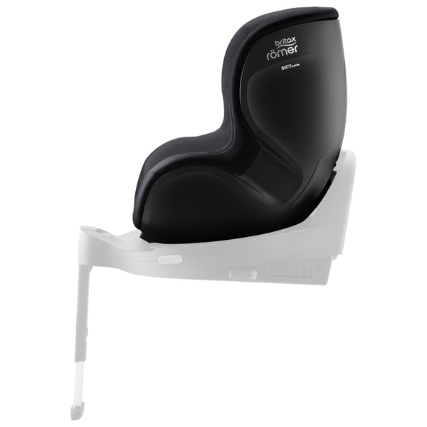 Cadeira auto Britax Römer Dualfix 5Z i-Size com rotação de 360° na Flex Base 5Z, 12 posições de reclinação, arnês de 5 pontos e proteção contra impactos laterais para crianças dos 61 aos 105 cm.  Carbon Black
