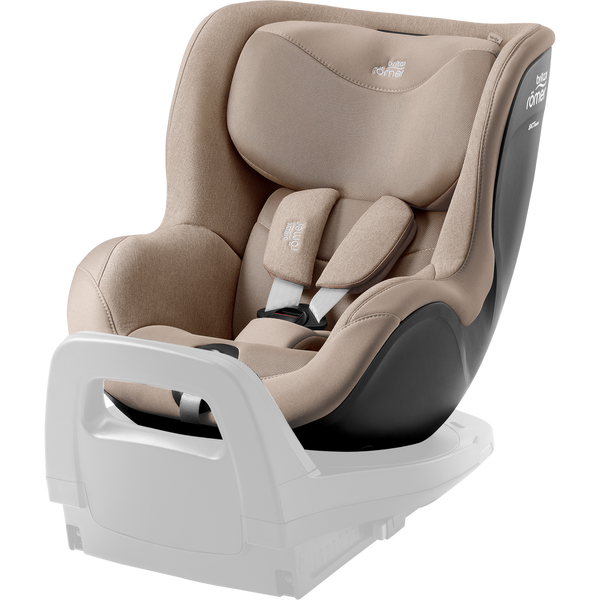 Cadeira auto Britax Römer Dualfix 5Z i-Size com rotação de 360° na Flex Base 5Z, 12 posições de reclinação, arnês de 5 pontos e proteção contra impactos laterais para crianças dos 61 aos 105 cm.  Teak