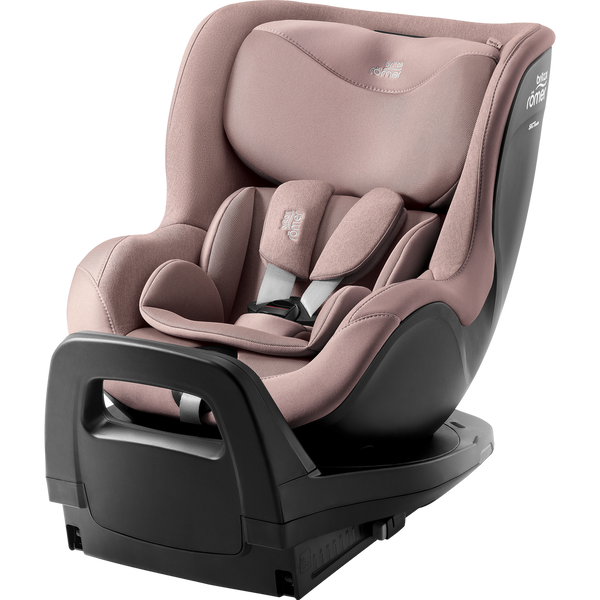 Cadeira auto Britax Römer Dualfix Pro M i-Size com rotação de 360°, tecnologia SICT, 12 posições de reclinação, encosto de cabeça em V, ISOFIX integrado e utilização dos 61 aos 105 cm. Dusty Rose