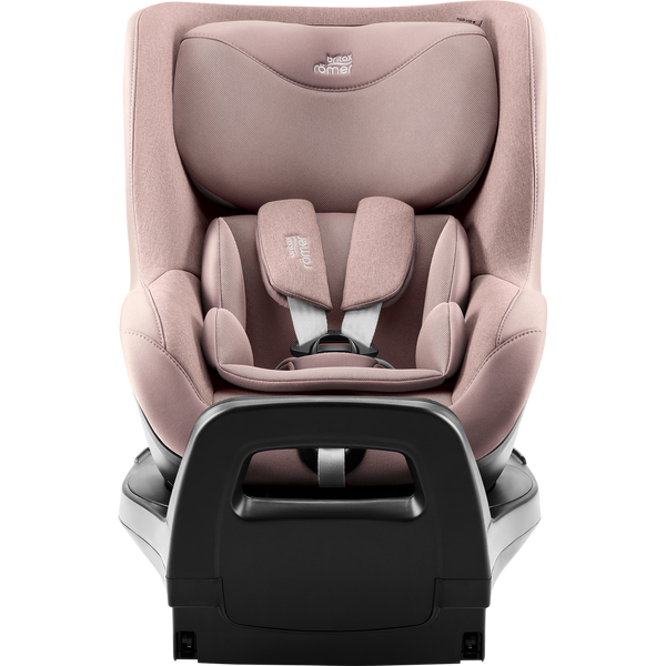 Cadeira auto Britax Römer Dualfix Pro M i-Size com rotação de 360°, tecnologia SICT, 12 posições de reclinação, encosto de cabeça em V, ISOFIX integrado e utilização dos 61 aos 105 cm. Dusty Rose