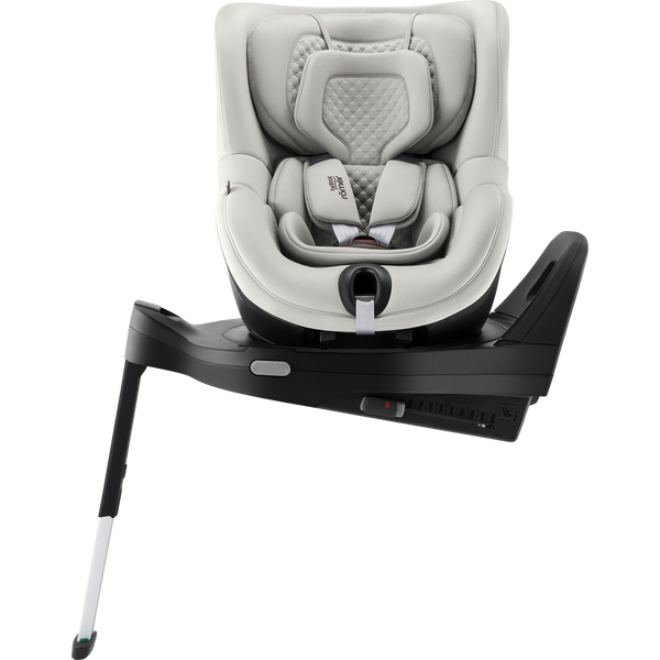 Cadeira auto Britax Römer Dualfix Pro M i-Size com rotação de 360°, tecnologia SICT, 12 posições de reclinação, encosto de cabeça em V, ISOFIX integrado e utilização dos 61 aos 105 cm. Linen Grey