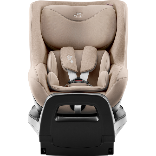 Cadeira auto Britax Römer Dualfix Pro M i-Size com rotação de 360°, tecnologia SICT, 12 posições de reclinação, encosto de cabeça em V, ISOFIX integrado e utilização dos 61 aos 105 cm. Teak