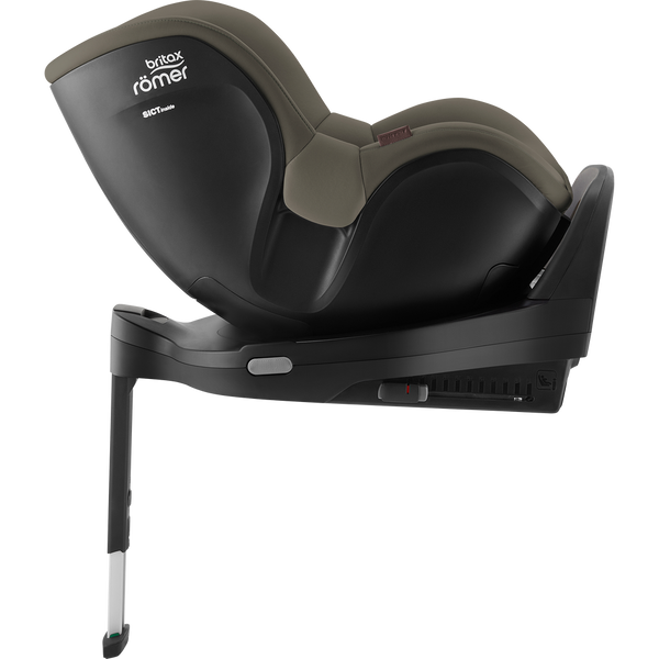 Cadeira auto Britax Römer Dualfix Pro M i-Size com rotação de 360°, tecnologia SICT, 12 posições de reclinação, encosto de cabeça em V, ISOFIX integrado e utilização dos 61 aos 105 cm. Urban Olive