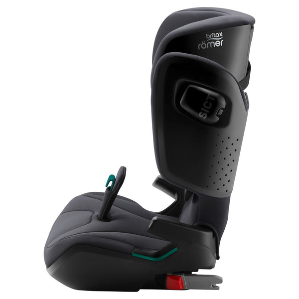 Cadeira auto elevatória Britax Römer Kidfix i-Size com proteção lateral SICT, sistema XP-PAD e SecureGuard para crianças dos 100 aos 150 cm storm grey