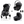 BRITAX RÖMER RIO STYLE TRIO com carrinho leve e compacto Rio Style, alcofa ergonómica com colchão acolchoado e cadeira auto Baby-Safe Pro com tecnologia Ergo Recline. Sistema de viagem completo desde o nascimento até aos 22 kg. Carbon Black