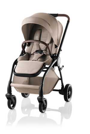 BRITAX RÖMER RIO STYLE TRIO com carrinho leve e compacto Rio Style, alcofa ergonómica com colchão acolchoado e cadeira auto Baby-Safe Pro com tecnologia Ergo Recline. Sistema de viagem completo desde o nascimento até aos 22 kg. Teak