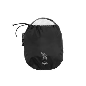 Capa de Chuva para Assento Stokke YOYO⁵ transparente e leve, com 4 pontos de fixação e cobertura envolvente para proteger a criança da chuva.