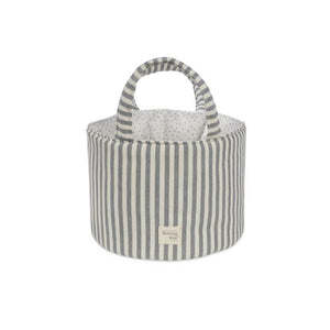 Cesto organizador Praline Strips para bebés Walking Mum na cor Matcha - Verde