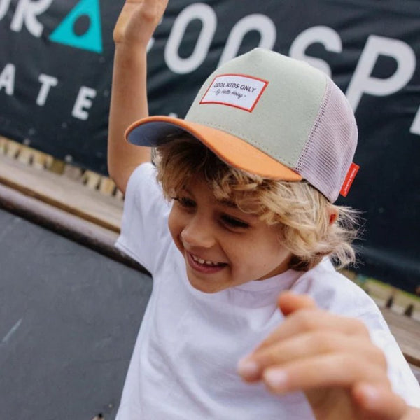 Chapéu para criança Hello Hossy na Cor Anis foto de criança