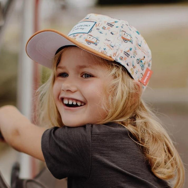 Chapeu Bone para criança Hello Hossy padrão philippines laranja 