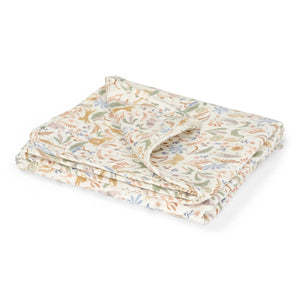 Colcha de Verão para Mini Berço Little Dutch Safari Wonders em 100% algodão orgânico com musselina macia e respirável de 4 camadas.