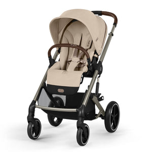 Pack CYBEX Balios S Lux com carrinho, alcofa Cot S Lux, ovo Cloud G3 plus e base ISOFIX G3 na cor almond beige