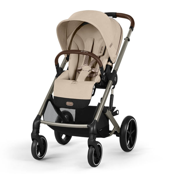 Pack CYBEX Balios S Lux com carrinho, alcofa Cot S Lux, ovo Cloud G3 plus e base ISOFIX G3 na cor almond beige