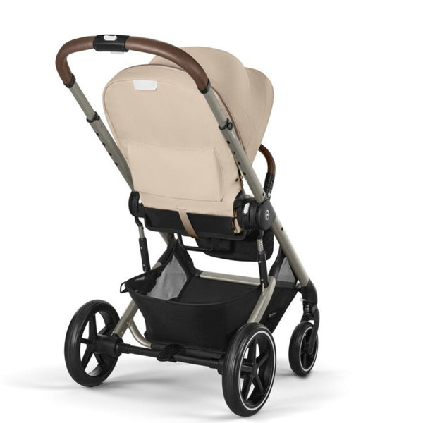 Pack CYBEX Balios S Lux com carrinho, alcofa Cot S Lux, ovo Cloud G3 plus e base ISOFIX G3 na cor almond beige
