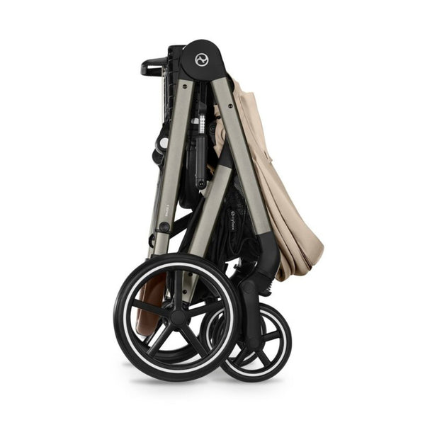 Pack CYBEX Balios S Lux com carrinho, alcofa Cot S Lux, ovo Cloud G3 plus e base ISOFIX G3 na cor almond beige