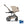 CYBEX Balios S Lux Duo com Alcofa Dobrável, carrinho de bebé com Travel System, fecho compacto, suspensão avançada, assento reversível e alcofa dobrável desde o nascimento até aos 4 anos. Almond Beige