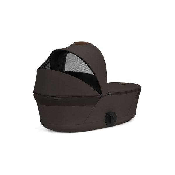 CYBEX Balios S Lux Duo com Alcofa Dobrável, carrinho de bebé com Travel System, fecho compacto, suspensão avançada, assento reversível e alcofa dobrável desde o nascimento até aos 4 anos. Chocolate Brown