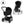 CYBEX Balios S Lux Duo com Alcofa Dobrável, carrinho de bebé com Travel System, fecho compacto, suspensão avançada, assento reversível e alcofa dobrável desde o nascimento até aos 4 anos. Moon Black