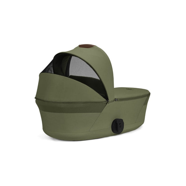 CYBEX Balios S Lux Duo com Alcofa Dobrável, carrinho de bebé com Travel System, fecho compacto, suspensão avançada, assento reversível e alcofa dobrável desde o nascimento até aos 4 anos. Moss Green