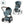 CYBEX Balios S Lux Duo com Alcofa Dobrável, carrinho de bebé com Travel System, fecho compacto, suspensão avançada, assento reversível e alcofa dobrável desde o nascimento até aos 4 anos. Stormy Blue
