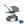 CYBEX Balios S Lux Duo com Alcofa Dobrável, carrinho de bebé com Travel System, fecho compacto, suspensão avançada, assento reversível e alcofa dobrável desde o nascimento até aos 4 anos. Stormy Blue
