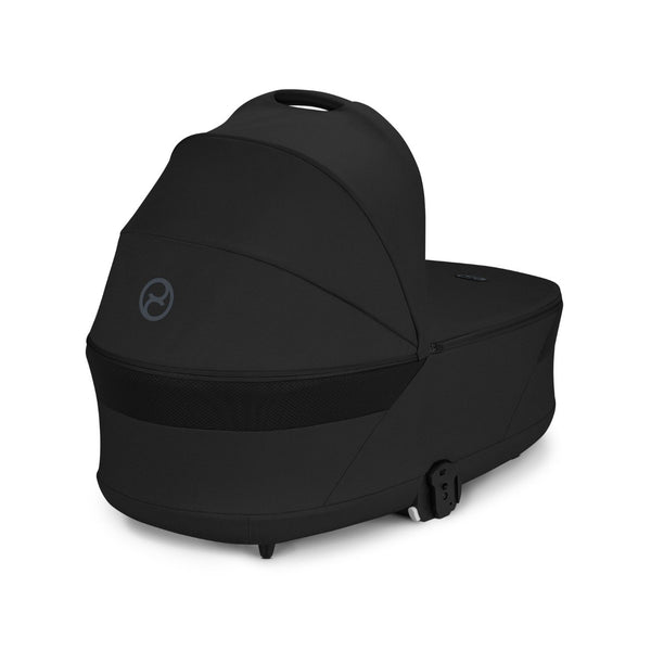 CYBEX Balios S Lux Duo com alcofa Cot S Lux, carrinho de bebé Travel System com suspensão avançada, assento reversível, capota XXL UPF 50+ e utilização desde o nascimento até aos 4 anos. Moon Black