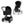 CYBEX Balios S Lux Duo com alcofa Cot S Lux, carrinho de bebé Travel System com suspensão avançada, assento reversível, capota XXL UPF 50+ e utilização desde o nascimento até aos 4 anos. Moon Black