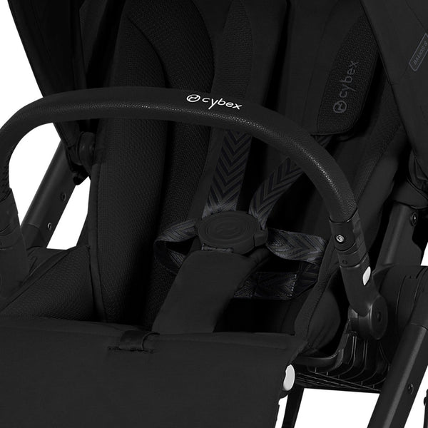 CYBEX Balios S Lux Duo com alcofa Cot S Lux, carrinho de bebé Travel System com suspensão avançada, assento reversível, capota XXL UPF 50+ e utilização desde o nascimento até aos 4 anos. Moon Black