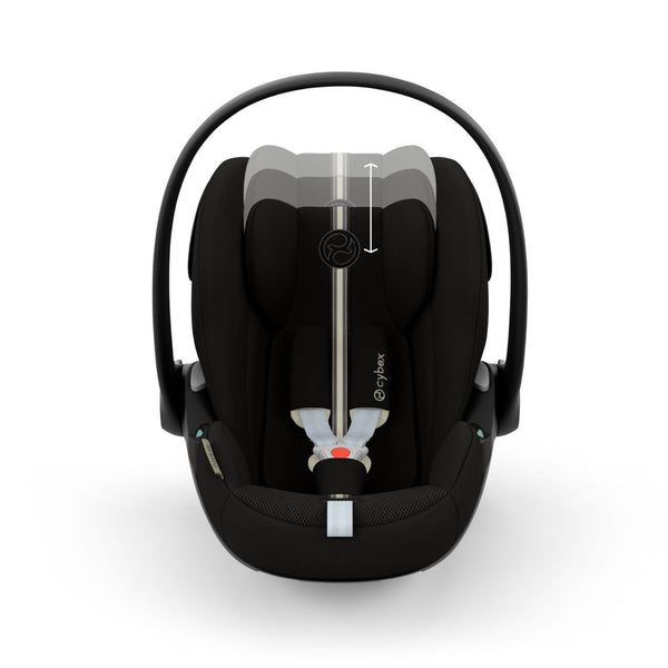 Cadeira auto CYBEX Cloud G3 Plus i-Size para bebé com posição totalmente deitada, ventilação Plus, proteção lateral L.S.P. e compatibilidade com Base G/G3 e Travel System Moon Black