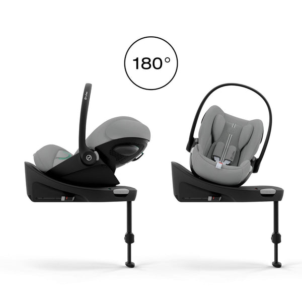 Cadeira auto CYBEX Cloud G3 Plus i-Size para bebé com posição totalmente deitada, ventilação Plus, proteção lateral L.S.P. e compatibilidade com Base G/G3 e Travel System stoney grey