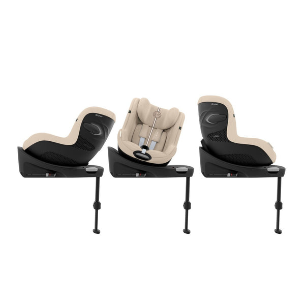 CYBEX Sirona G3 Plus, cadeira auto i-Size com rotação de 360°, tecidos Plus 6 vezes mais respiráveis, proteção lateral L.S.P. e compatível exclusivamente com a Base G3. Almond Beige