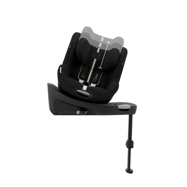 CYBEX Sirona G3 Plus, cadeira auto i-Size com rotação de 360°, tecidos Plus 6 vezes mais respiráveis, proteção lateral L.S.P. e compatível exclusivamente com a Base G3. Moon Black