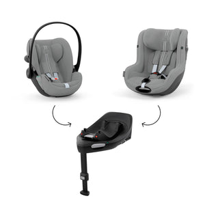 CYBEX Sirona G3 Plus, cadeira auto i-Size com rotação de 360°, tecidos Plus 6 vezes mais respiráveis, proteção lateral L.S.P. e compatível exclusivamente com a Base G3. Stone Grey