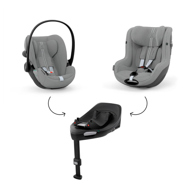 CYBEX Sirona G3 Plus, cadeira auto i-Size com rotação de 360°, tecidos Plus 6 vezes mais respiráveis, proteção lateral L.S.P. e compatível exclusivamente com a Base G3. Stone Grey