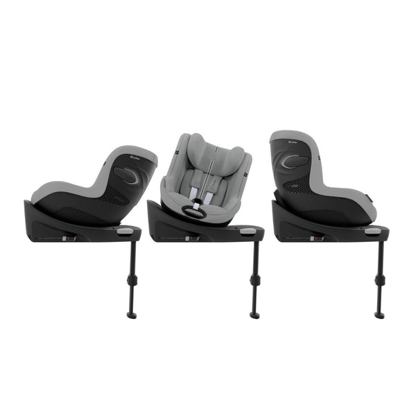 CYBEX Sirona G3 Plus, cadeira auto i-Size com rotação de 360°, tecidos Plus 6 vezes mais respiráveis, proteção lateral L.S.P. e compatível exclusivamente com a Base G3. Stone Grey