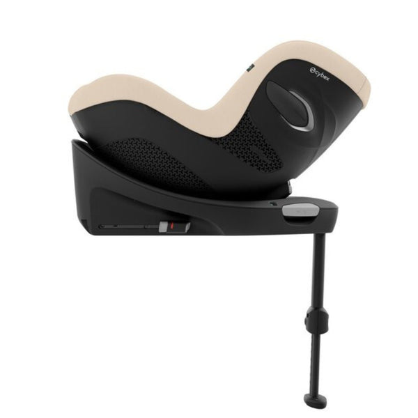 Cadeira auto CYBEX Sirona G Plus i-Size com rotação 360 e proteção lateral na cor Almond beige