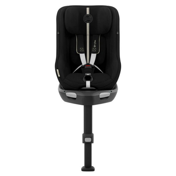 Cadeira auto CYBEX Sirona G Plus i-Size com rotação 360 e proteção lateral na cor Moon Black - preto