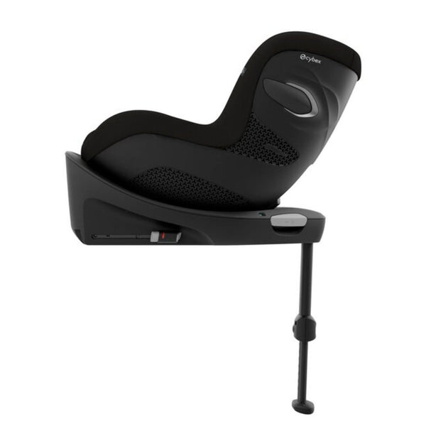 Cadeira auto CYBEX Sirona G Plus i-Size com rotação 360 e proteção lateral na cor Moon Black - preto