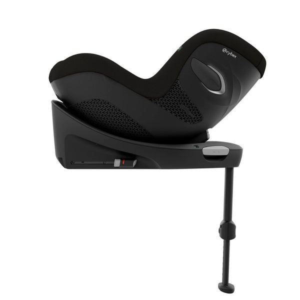 Cadeira auto CYBEX Sirona G Plus i-Size com rotação 360 e proteção lateral na cor Moon Black - preto