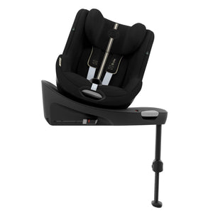 Cadeira auto CYBEX Sirona G Plus i-Size com rotação 360 e proteção lateral na cor Moon Black - preto