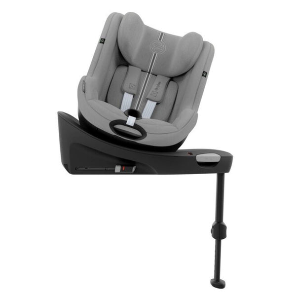 Cadeira auto CYBEX Sirona G Plus i-Size com rotação 360 e proteção lateral na cor stormy grey - cinzento