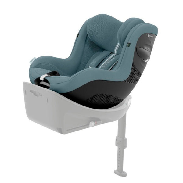 Cadeira auto CYBEX Sirona G Plus i-Size com rotação 360 e proteção lateral na cor stormy blue - azul