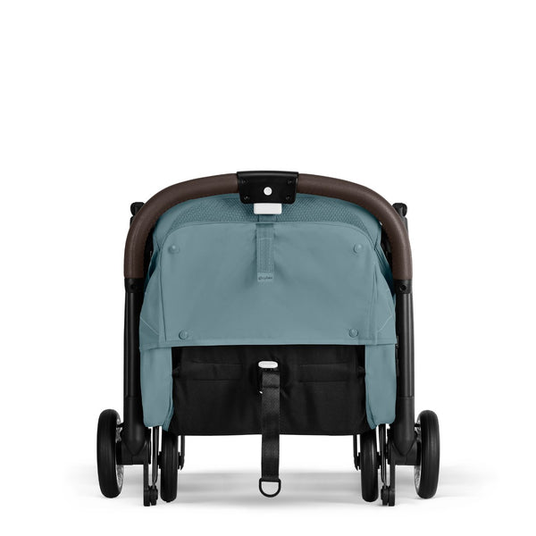 Carrinho de bebé CYBEX Orfeo ultracompacto com reclinação horizontal, arnês One-Pull, compatível com bagagem de mão e Travel System desde o nascimento até aos 22 kg Stormy Blue