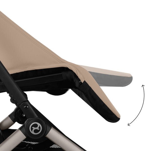 CARRINHO COMPACTO CYBEX ORFEO, carrinho ultraleve de 6,3 kg, compatível com bagagem de mão, reclinação totalmente horizontal, arnês One-Pull, capota XL UPF 50+, Travel System e compatibilidade com cadeiras auto CYBEX, Maxi-Cosi e BeSafe desde o nascimento até aos 22 kg.